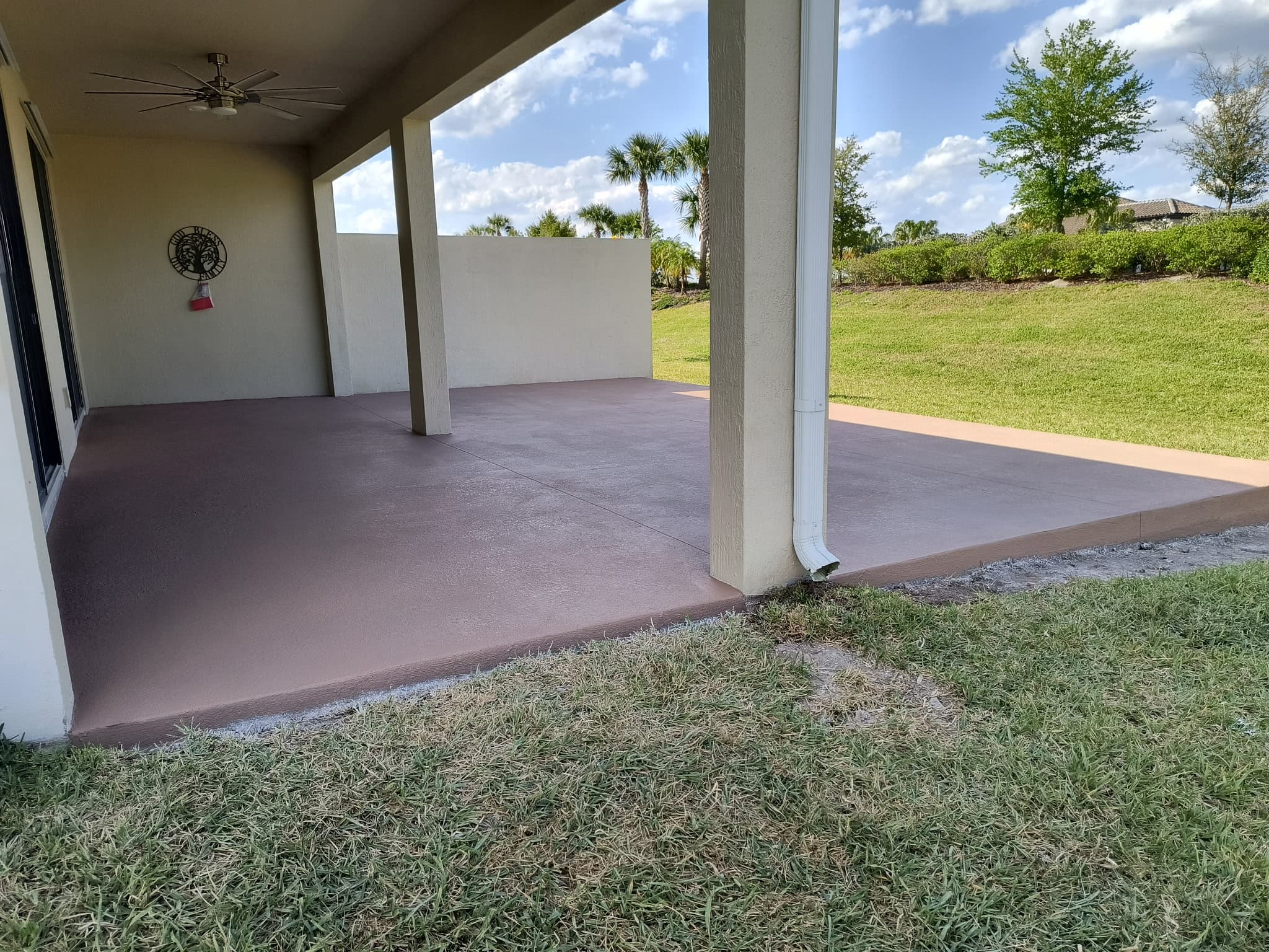 Colored Covered Patio