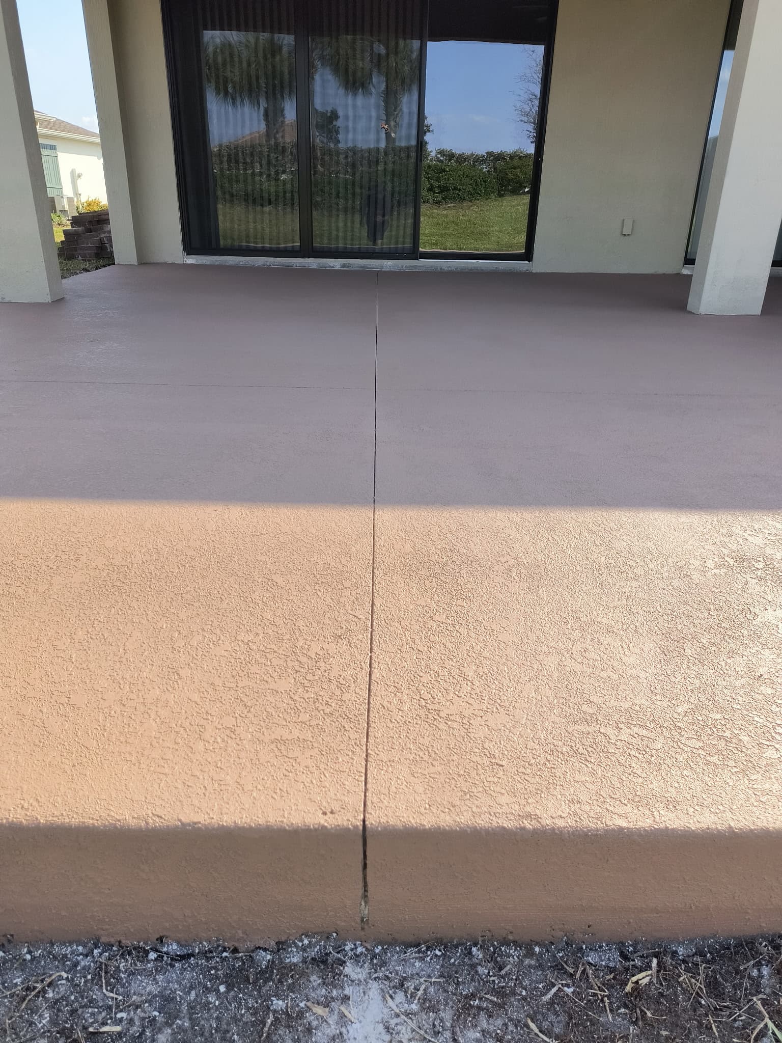 Colored Covered Patio